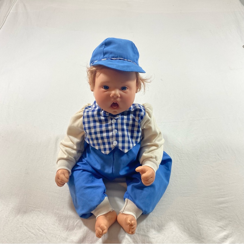 Lee Middleton Dolls Signed Vintage 1994 Blue White Hat Accessories - Picture 15 of 15